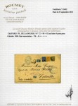 INDE, 1880 : Lettre de grand format de Paris à destination
