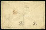 INDE, 1880 : Lettre de grand format de Paris à destination