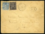 1898, Lettre de Port Saïd pour Saigon (Indo-Chine) adressée à un