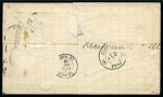 BRÉSIL, 1886: Lettre affranchissement double port pour Parà