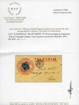 1879, Enveloppe illustrée de télégramme "The Eastern Telegraph company