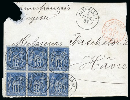 1881, Devant de lettre partiel envoyé via le service consulaire