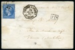 Stamp of Brazil » Postal History 1860 (Sept 30). Cover from Rio de Janeiro to Vannes, 1862 20c and 'CORRESP. D'ARMÉES/GUIENNE' octagonal datestamp
