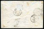 Stamp of Brazil » Postal History 1860 (Sept 30). Cover from Rio de Janeiro to Vannes, 1862 20c and 'CORRESP. D'ARMÉES/GUIENNE' octagonal datestamp