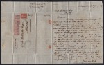 1867 (30.1) Entire from Alexandria to Malta with four