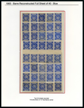 Stamp of Persia » 1868-1879 Nasr ed-Din Shah Lion Issues » 1865 Essays 1867 Barre essays in blue, designed for the  4 Shahis value,
