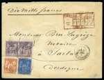 1880, Enveloppe à valeur déclarée maximum soit 10'000