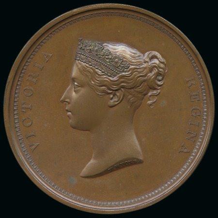 1837 William Wyon City Medal in bronze, 55mm