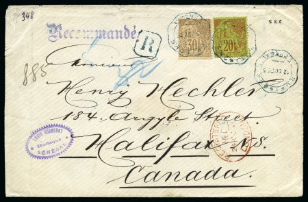 Stamp of Colonies françaises » Sénégal 1885, Lettre expédiée de Rufisque (Sénégal)
