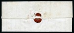 1843, 5+5 c. Doppelgenf auf vollständigem Faltbrief nach Cologny adressiert mit Abstempelung übergehend