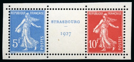 Stamp of France » Blocs et Feuillets 1927, Exposition philatélique de Strasbourg bande