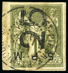 Stamp of Colonies françaises » St. Pierre et Miquelon 1885, Saint-Pierre-et-Miquelon, Surchargé 25 sur 1 franc