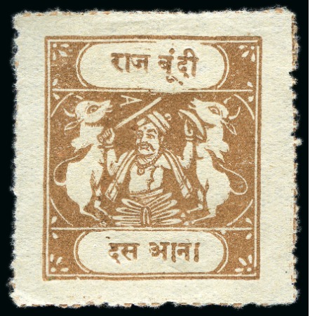 1914-41 10a Yellow-Brown, inscriptions type C, thin to medium wove paper, two singles with different light shades