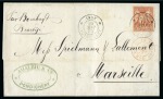 Stamp of Colonies françaises » Colonies Francaise Collections et Lots 1859-1882, Groupe de timbres sur 2 plaquettes avec