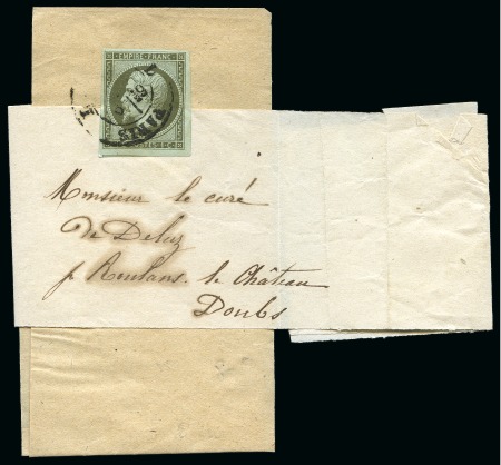 Stamp of France » Collections 1849-1871, Groupe de 6 lettres et imprimés plus un