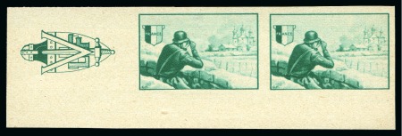 Stamp of France » Guerre 1942, Petit groupe sur Y&T n°6 de la série "Borodino" avec paire