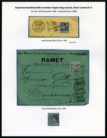 1898-1899, Page d'exposition présentant 3 exemplaires