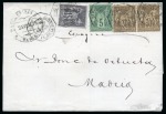 Stamp of France » Type Sage 1876-1899, Ensemble de 7 pages d'exposition avec 15