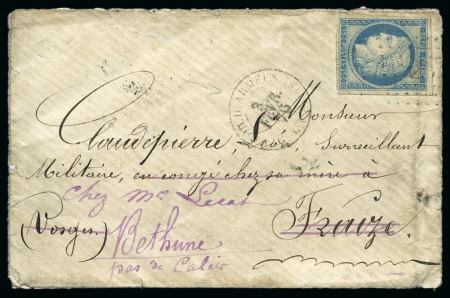 1876-1901, Lot de 5 correspondances d'armées vers