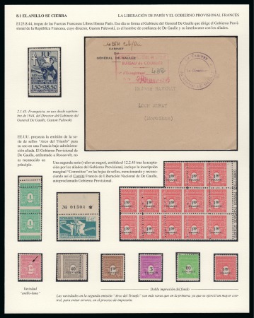 Stamp of France » Collections 1943-1945, Page d'exposition présentant un sublime