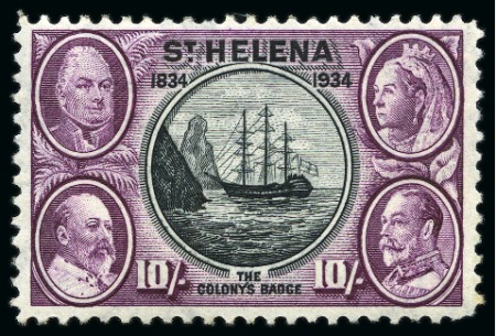 Stamp of St. Helena 1934 Centenary mint nh set of 10