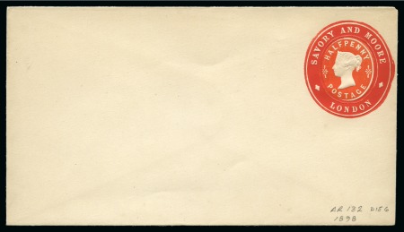Stamp of Great Britain » Postal Stationery 1898 Savory And Moore Advertising Ring envelope mint