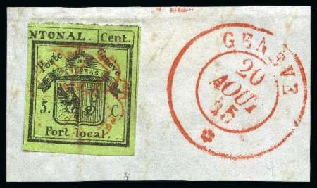 Stamp of Switzerland / Schweiz » Kantonalmarken » Genf halbe Doppelgenf