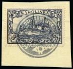 German Colonies: 1901 Estate lot in small carton with