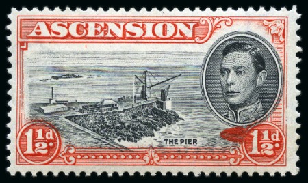 Stamp of Ascension » King George VI 1938-53 Specialised group of mostly mint minor/unlisted varieties