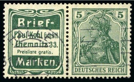 Stamp of Large Lots and Collections Germany: 1872-1950 Estate lot in small carton with