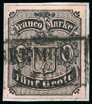 Stamp of Large Lots and Collections German States: 1861-1866 Estate lot in small carton 