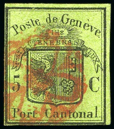 Stamp of Switzerland / Schweiz » Kantonalmarken » Genf Genferadler