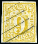 German States: 1849-1865 Estate lot in one small carton