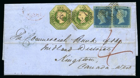 Stamp of Great Britain » 1854-1900 Postal History of the Perforated Line Engraved and Surface Printed Issues 1806-68, Group of 18 covers to the CANADA from Scotland