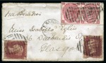 1809-92 Collection of postal history from Scotland with 70 covers/fronts with interest in destinations