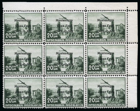 1941 Airmails, the first set of eight values in blocks of nine n.h.