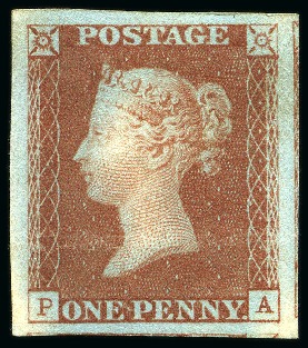 1841 1d Red pl.11 PA trial on Dickinson silk thread paper