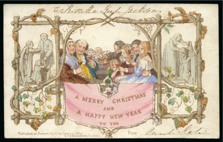 Stamp of Great Britain » Hand Illustrated and Printed Envelopes 1843 the World's first commercially produced Christmas card