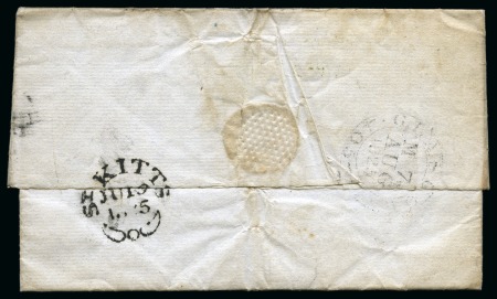 Stamp of Large Lots and Collections British Empire: 1802-55, group of BRITISH WEST INDIES stampless postal history