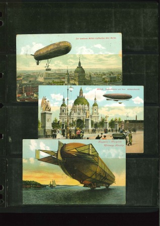 Stamp of Large Lots and Collections » Picture Postcards 1910-1930 Zeppelins and Air Balloons collection (39)