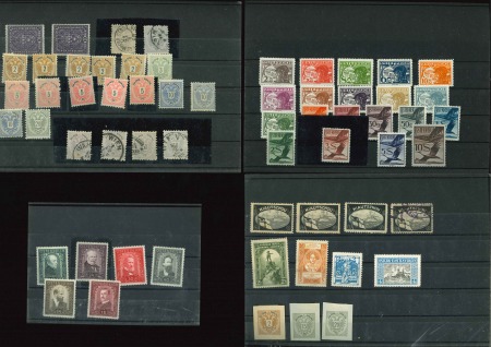 Stamp of Large Lots and Collections 1883-1951, Mostly mint selection on stockcards