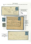 Stamp of France » Type Sage 1879-1899, Ensemble de 2 pages d'exposition avec 5