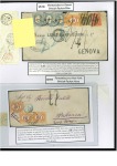 Stamp of Uruguay » Postal History Maritime Mail balance collection of Uruguay. 1846-82, group of transatlantic 44 covers sent to Spain, Italy, Austria and France