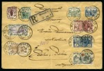 1920, Enveloppe recommandée au départ de Mulhouse