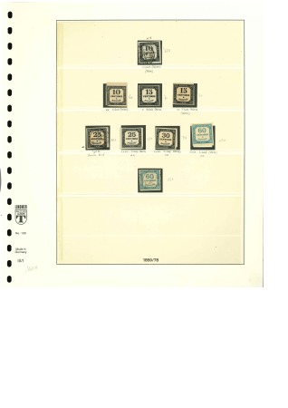 Stamp of France » Collections 1859-1946, Timbres-taxe : Collection avancée sur 5 pages
