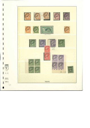 Stamp of France » Collections 1922-1959, Préoblitérés : Collection avancée sur