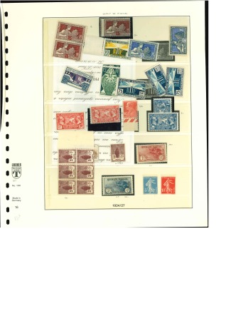 Stamp of France » Collections 1923-1927, Collection de timbres neufs, on note n°212