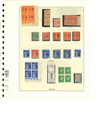 Stamp of France » Collections 1870-1944, Ensemble de fins de catalogue avec Alsace-Lorraine,