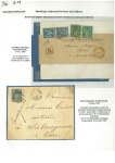 Stamp of France » Type Sage 1885-1893, Page d'exposition avec 2 documents tous