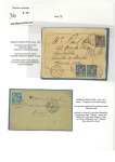 1886-1901, Ensemble de 2 pages d'exposition sur la